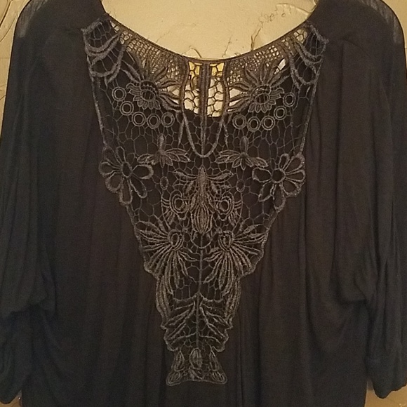 I jeans by Buffalo Black Dolman Sleeved Top - Picture 4 of 6